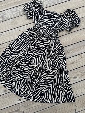 F&F Printed Midi Dress Size US 18 | Plus Size